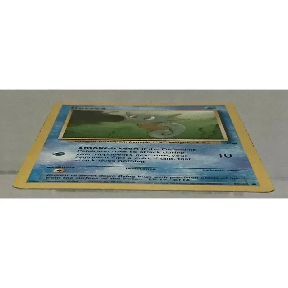 Horsea 49/62 Fossil Set Unlimited Common Pokemon‎ Card WOTC MP